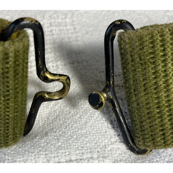 Vtg US Military Belt OD Green Gear Weapon Combat Uniform Militaria Surplus - Picture 4 of 6